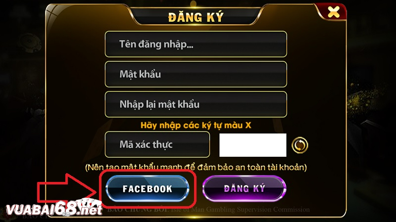 Nhấp chọn “Facebook” để hệ thống liên kết tài khoản