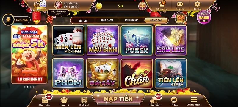 Chìm đắm vào các ván bài kịch tính trong sảnh game bài