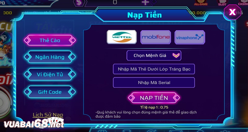 Quy trình nạp tiền online đầy đủ và tiện lợi nhất 2023