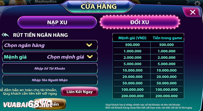 Hướng dẫn các bước rút tiền từ A - Z cho tân binh tại cổng game bài Sun52